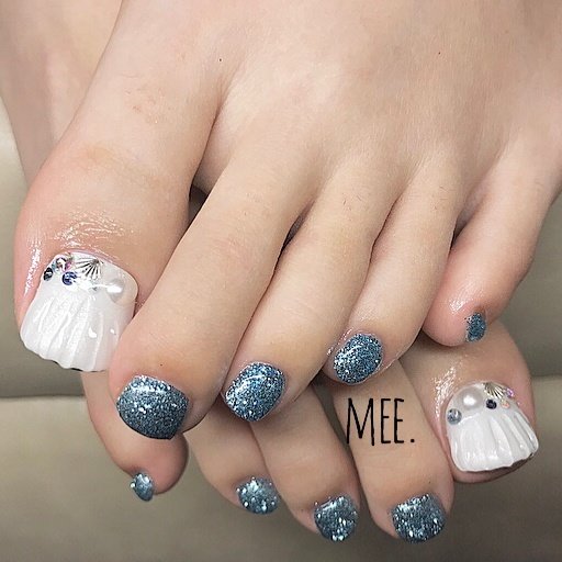 旅行 海 浴衣 フット ラメ Mee Nail のネイルデザイン No ネイルブック