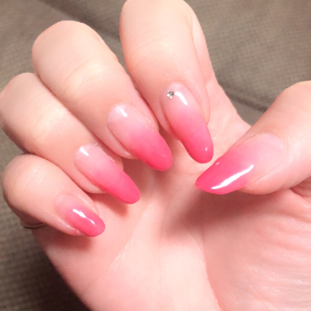 ハンド ロング ピンク ジェルネイル セルフネイル Yumi584のネイルデザイン No ネイルブック