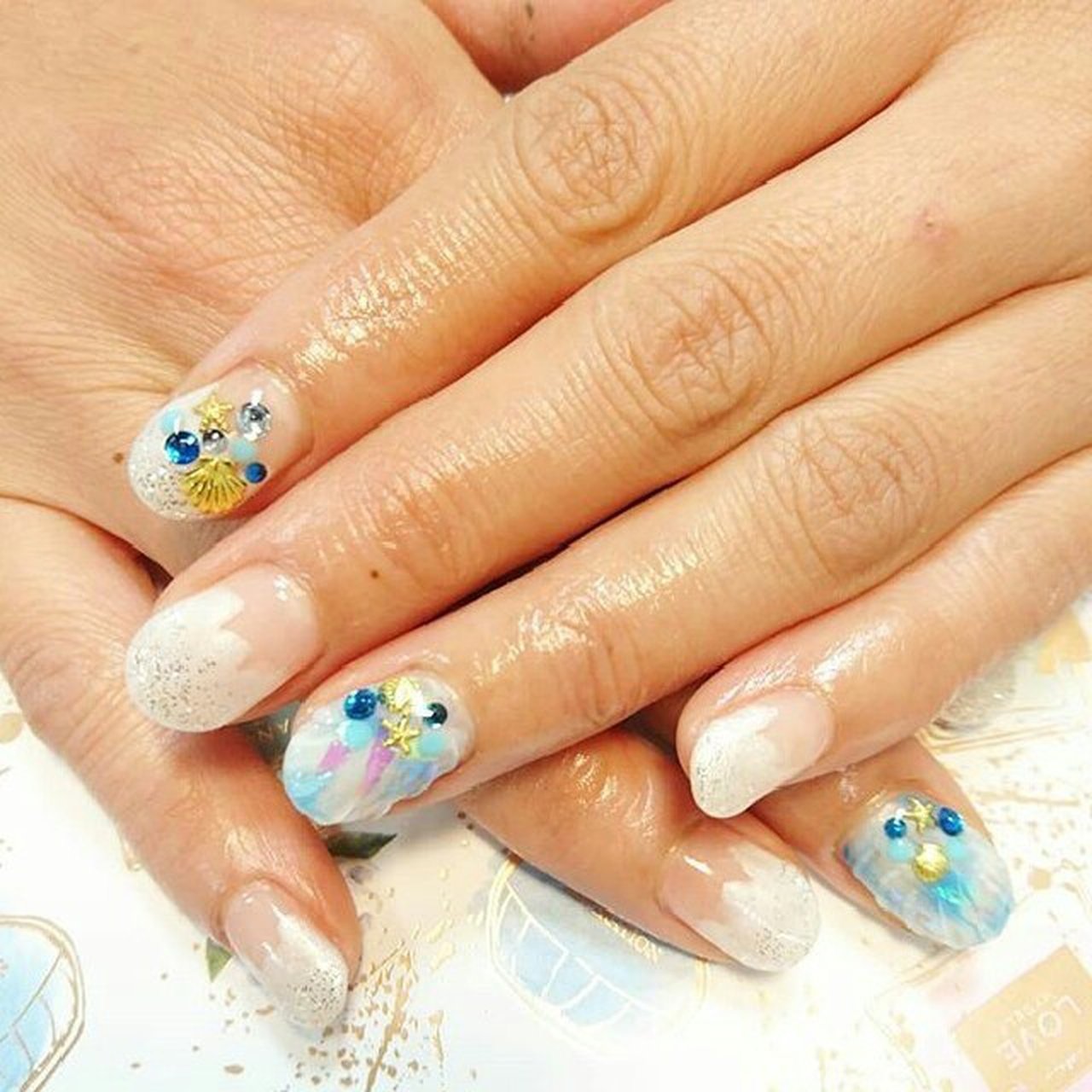 海 リゾート 浴衣 デート ハンド Chieのネイルデザイン No ネイルブック