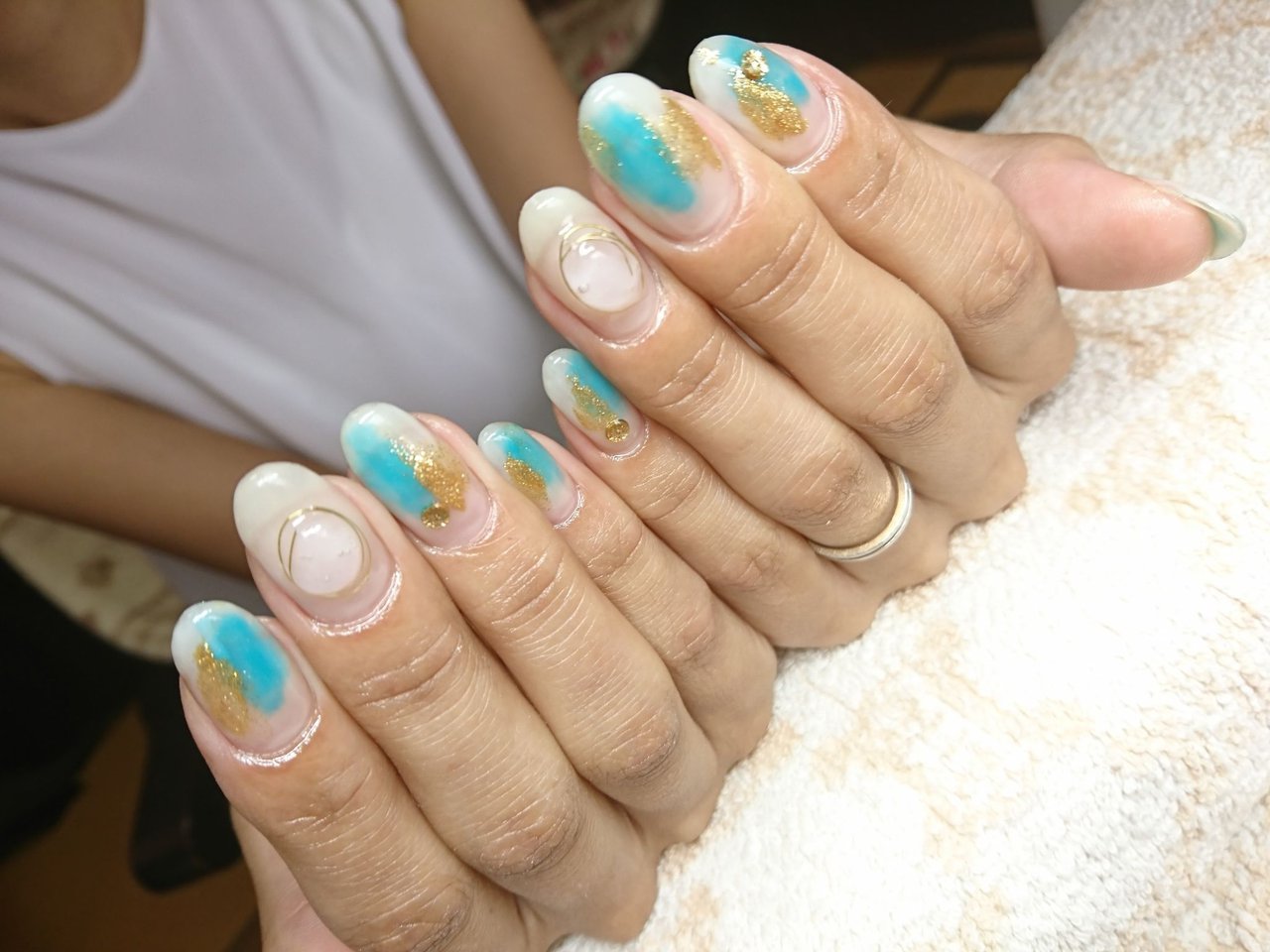 夏 旅行 海 浴衣 エスニック Nailsalonbrilliantのネイルデザイン No ネイルブック