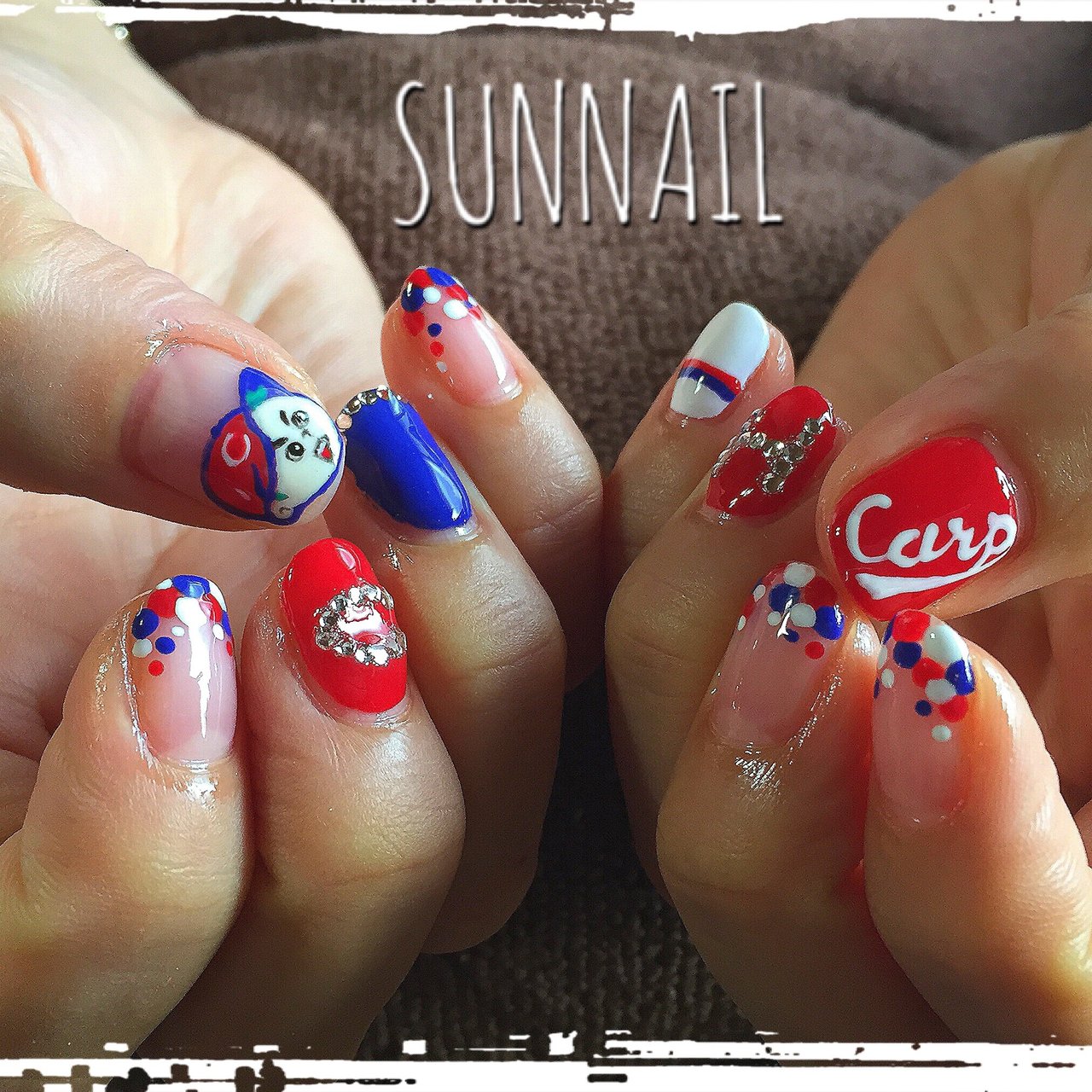 オールシーズン ライブ スポーツ ハンド 変形フレンチ Sunnailのネイルデザイン No 3366355 ネイルブック