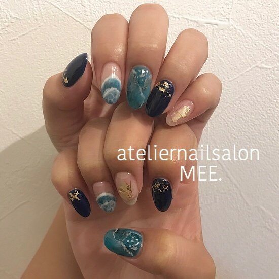 夏 旅行 海 リゾート ハンド Mee Nail のネイルデザイン No ネイルブック