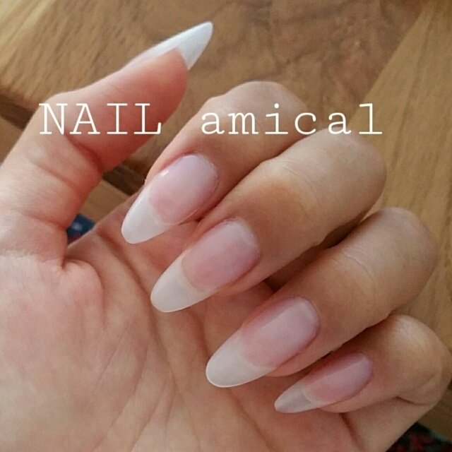 オールシーズン オフィス ロング クリア スカルプチュア Nailamicalのネイルデザイン No 1708864 ネイルブック