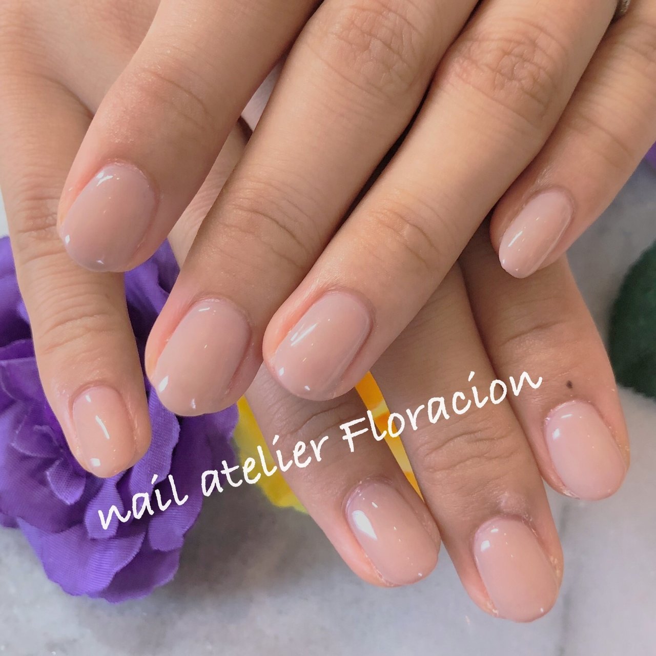 オールシーズン オフィス ハンド シンプル ワンカラー Nail Atelier Floracionのネイルデザイン No ネイル ブック