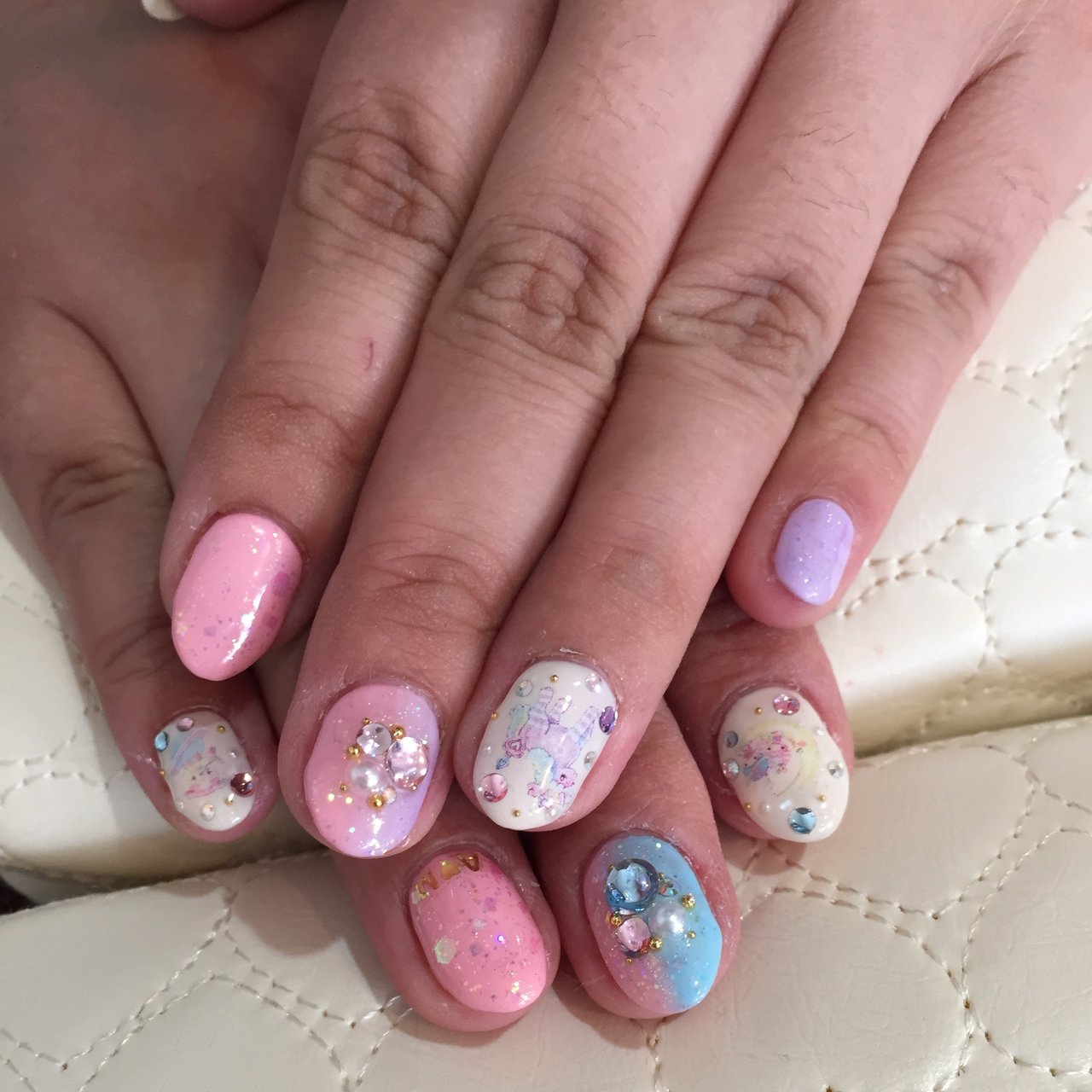 オールシーズン パーティー 女子会 ハンド キャラクター Curlstyle Nail Eyelashのネイルデザイン No ネイルブック