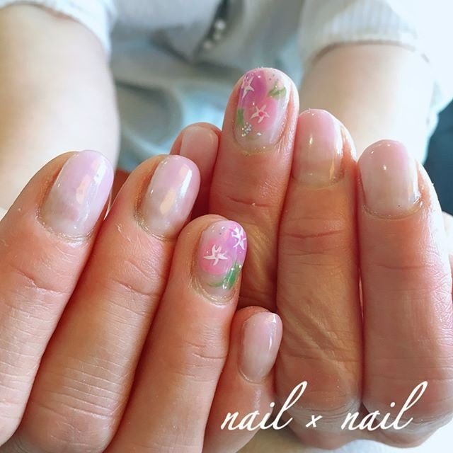 夏 リゾート 浴衣 オフィス ハンド Nail Nailのネイルデザイン No ネイルブック