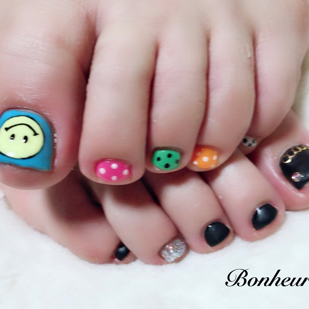 夏 ライブ デート フット ワンカラー Bonheurのネイルデザイン No ネイルブック