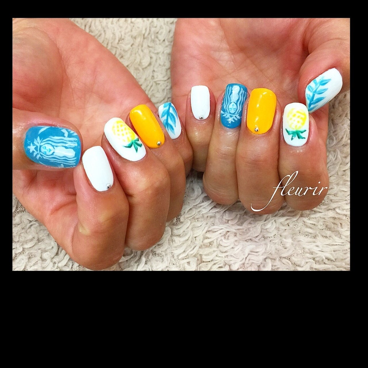 夏 旅行 海 リゾート ハンド Nailsakiのネイルデザイン No ネイルブック