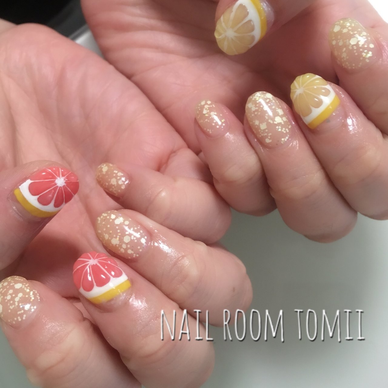 夏 オールシーズン 浴衣 女子会 ハンド Nail Room Tomiiのネイルデザイン No ネイルブック