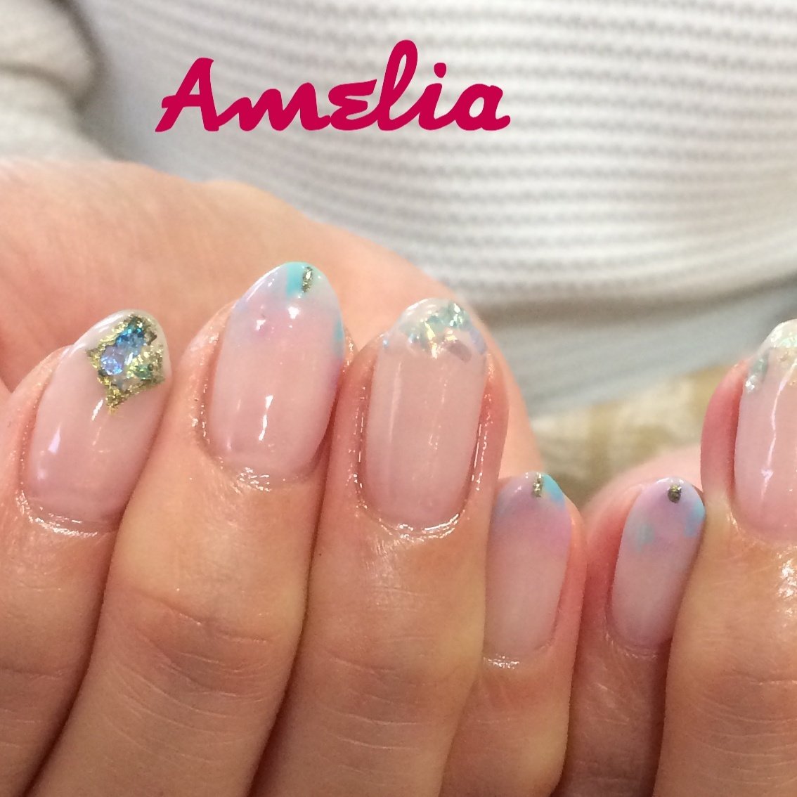 春夏シンプルフレンチショート Ameliaのネイルデザインno3380379