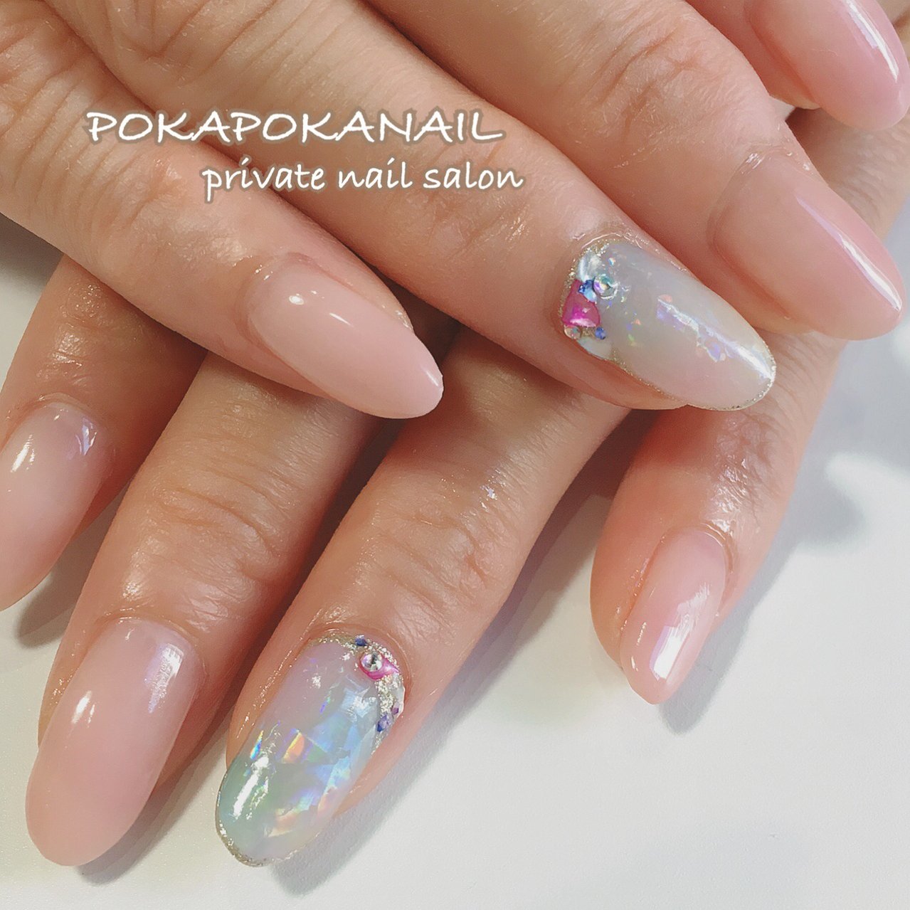 夏 オールシーズン 海 ハンド シェル Pokapokanailのネイルデザイン No ネイルブック