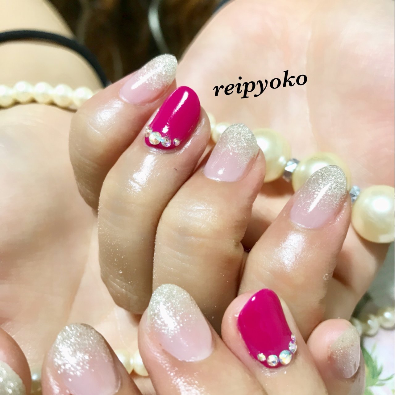 夏 オールシーズン パーティー ハンド グラデーション Reipyokoのネイルデザイン No ネイルブック