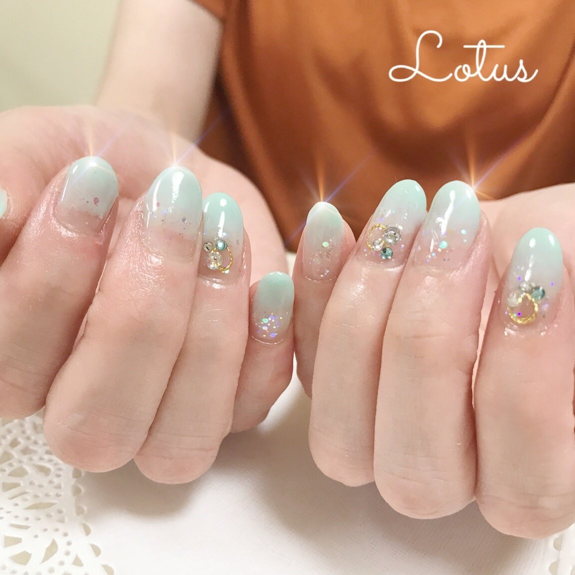 夏 海 オフィス デート ハンド Nail Lotusのネイルデザイン No ネイルブック