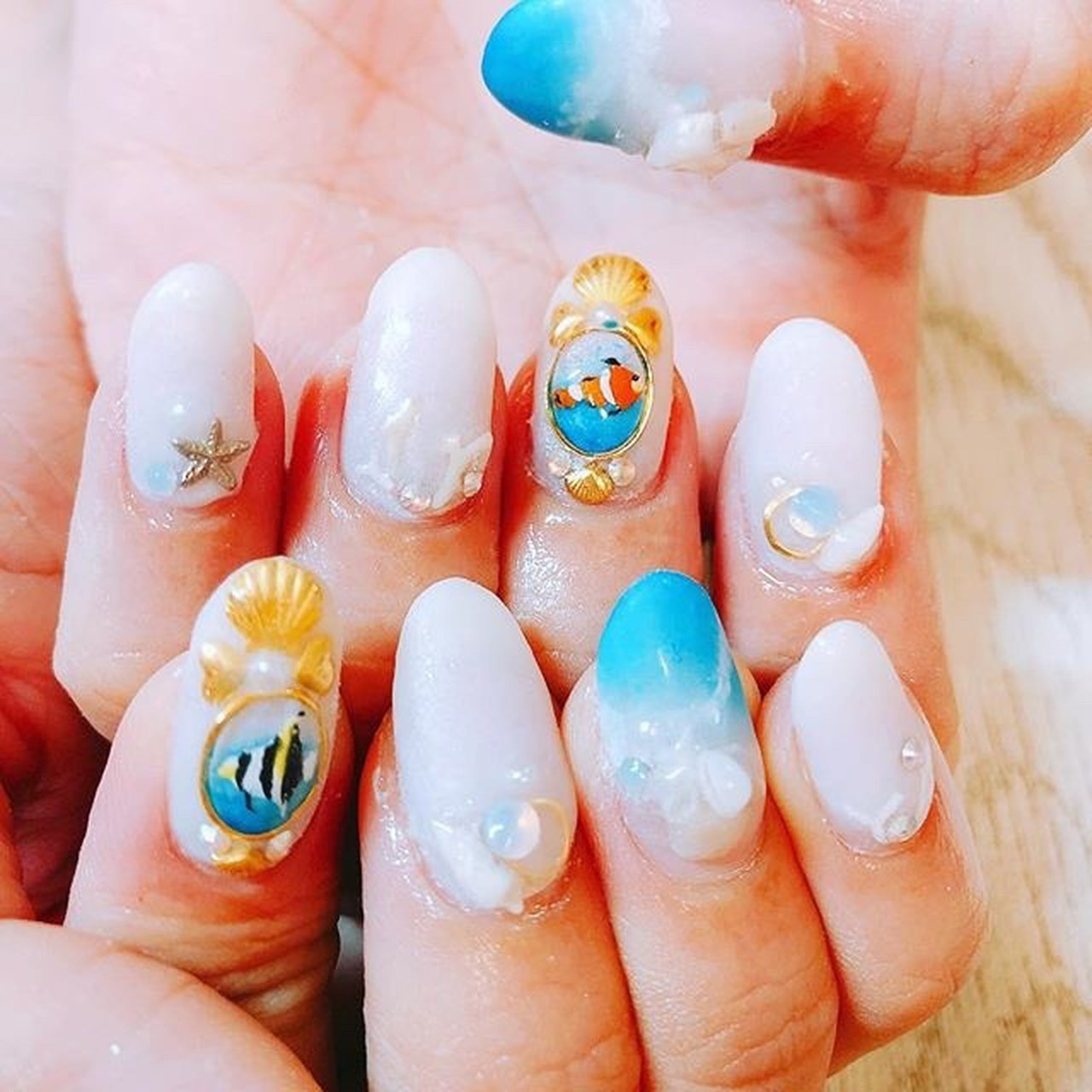 春 夏 海 リゾート ハンド Ayu1184のネイルデザイン No ネイルブック