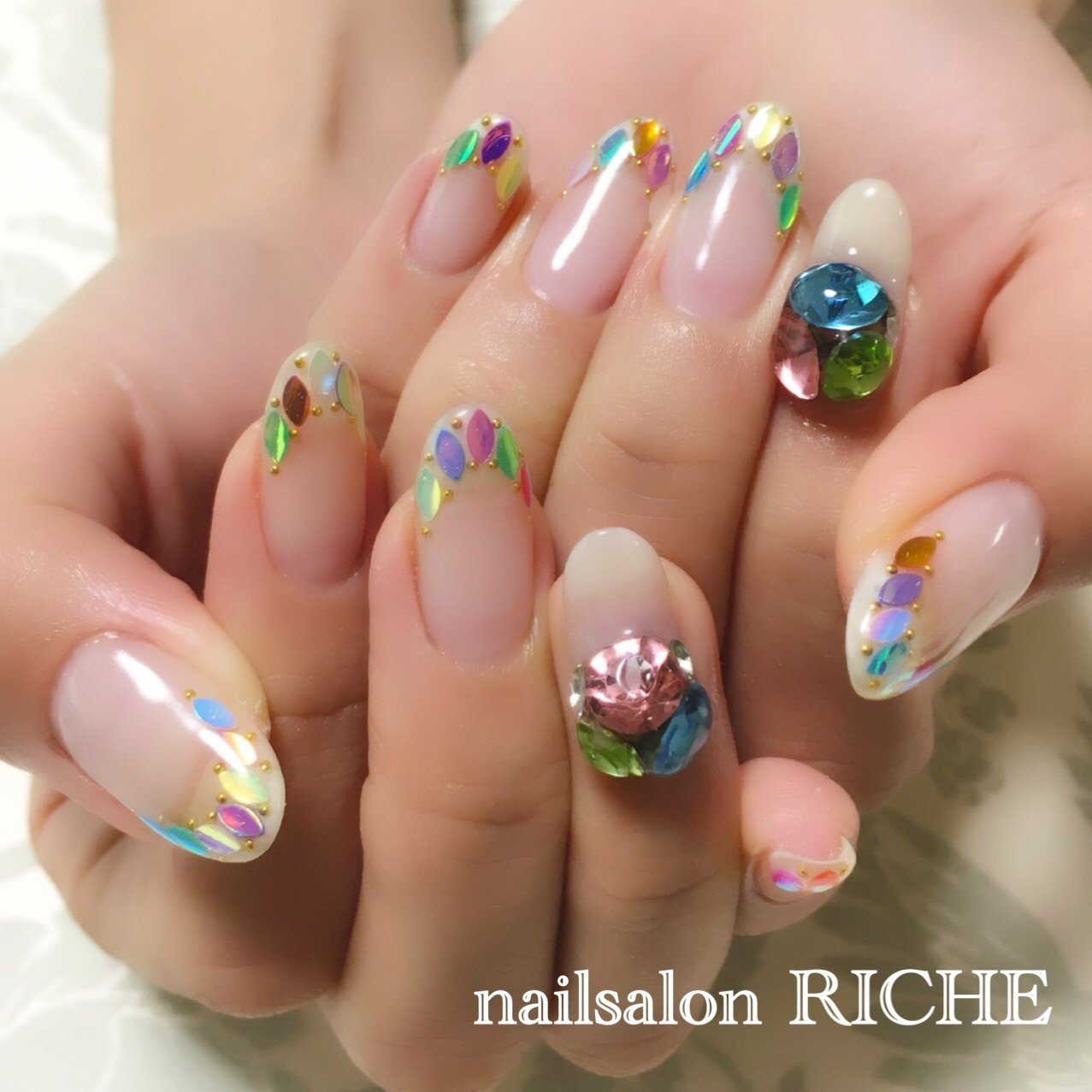 夏 海 リゾート パーティー ハンド Nailsalon Richeのネイルデザイン No ネイルブック