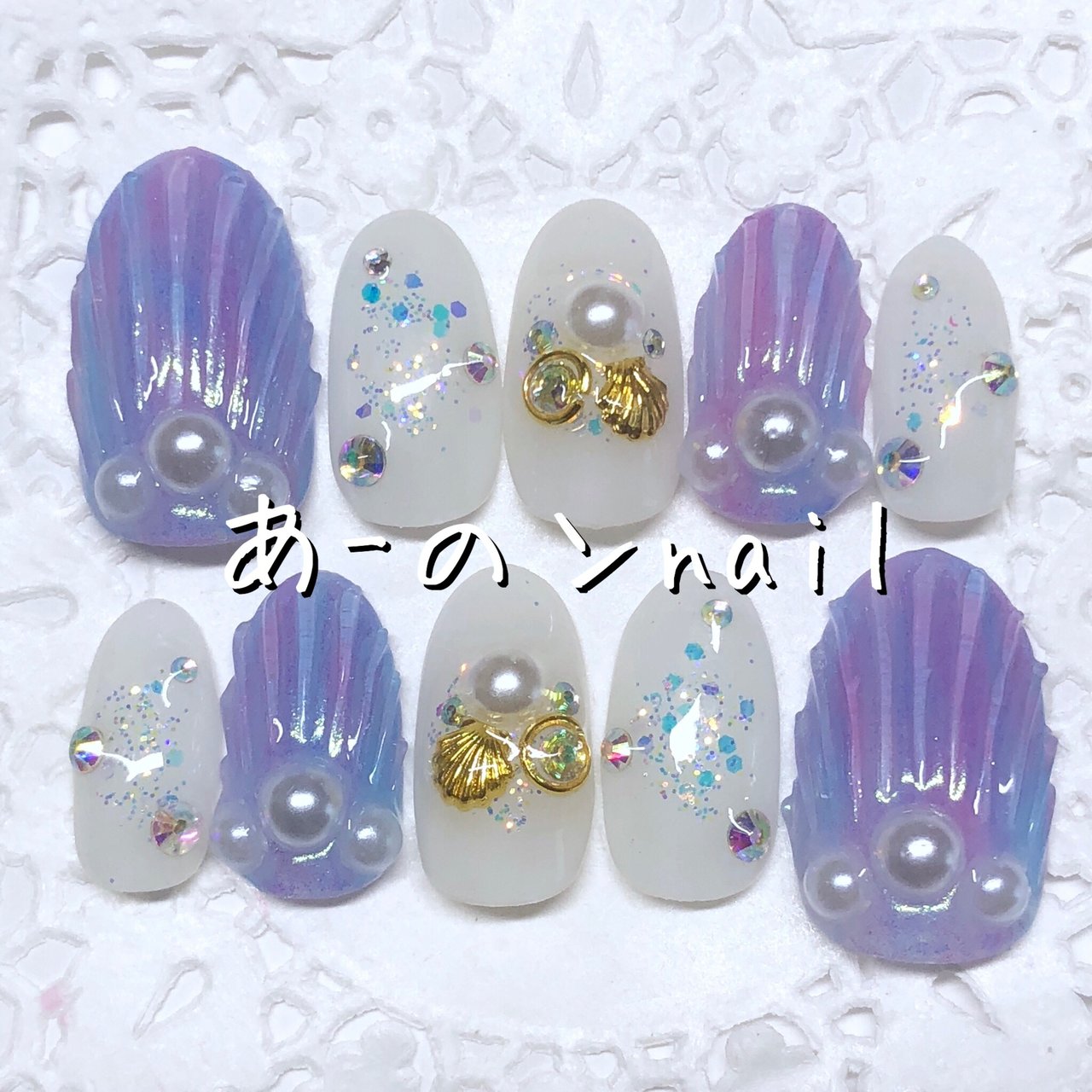 オールシーズン 海 リゾート ブライダル ハンド ネイルチップ販売 あ のンnail のネイルデザイン No ネイルブック