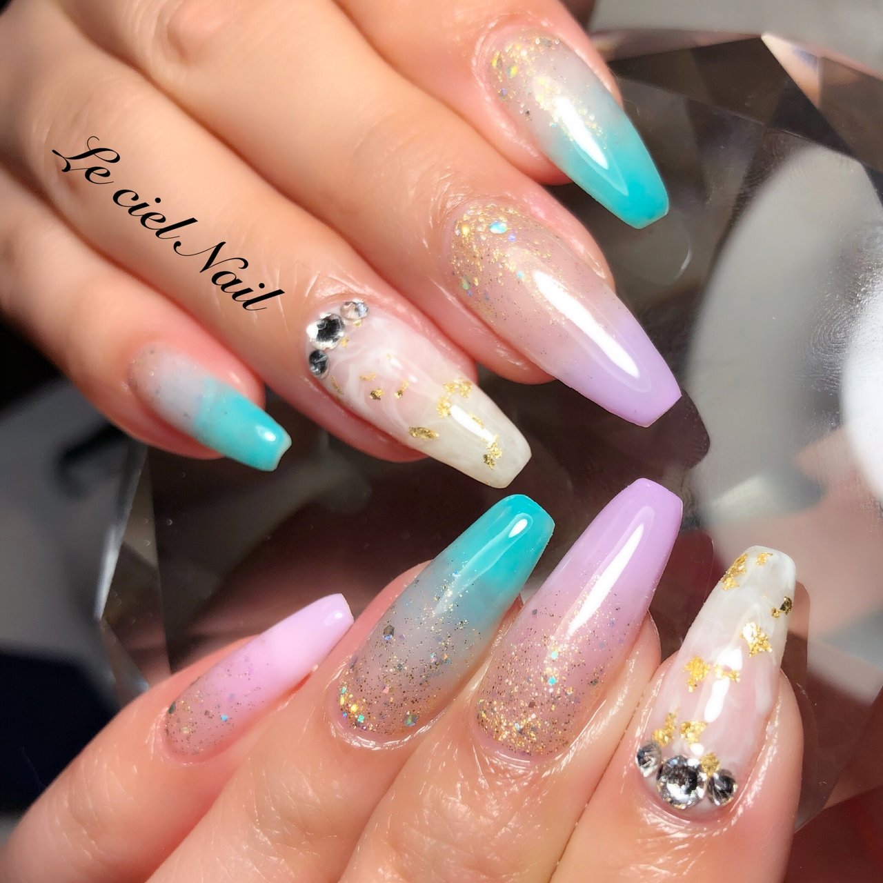 夏 海 オフィス 女子会 ハンド Lecielnailのネイルデザイン No ネイルブック