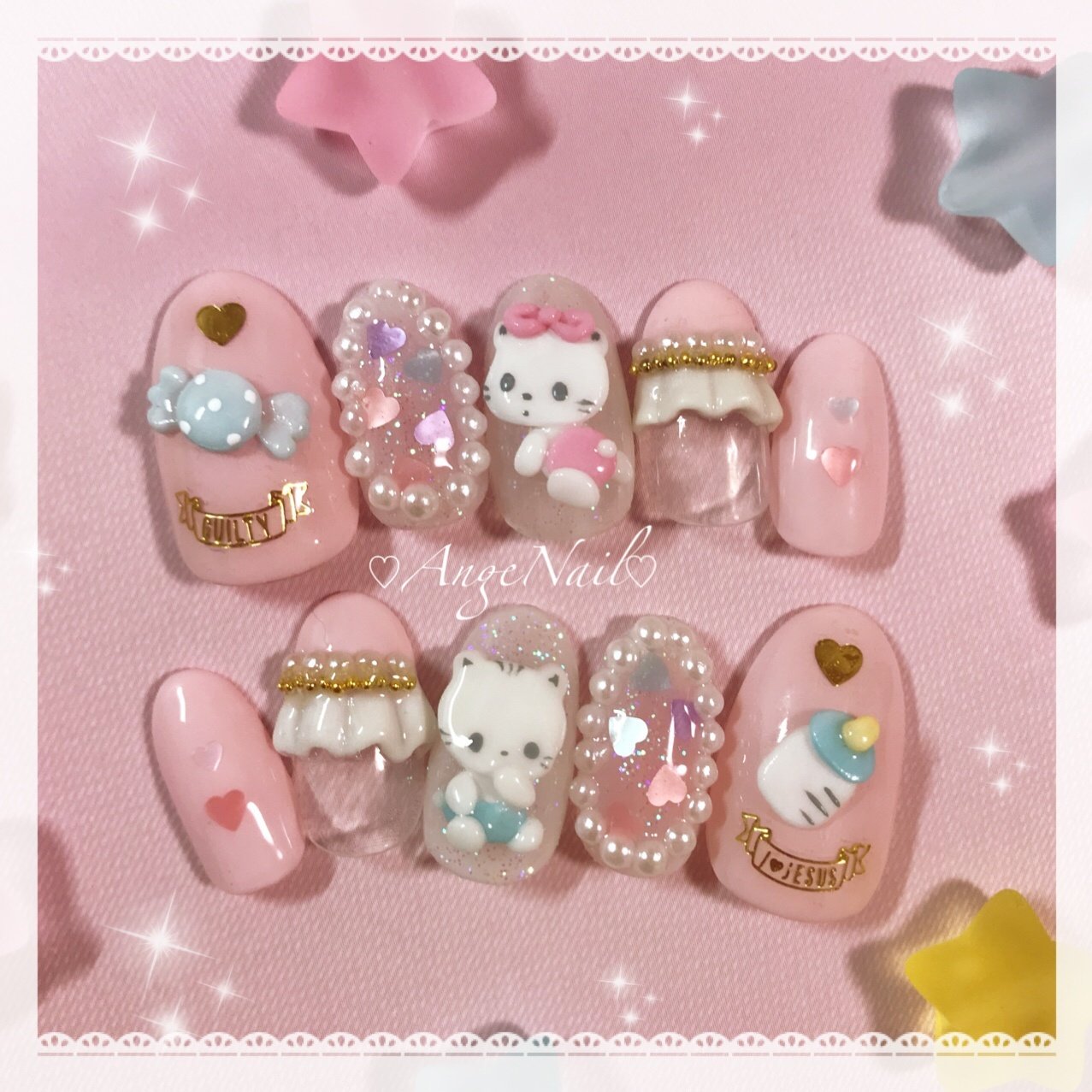 ハンド キャラクター 3d ネイルチップ Angenailのネイルデザイン No ネイルブック