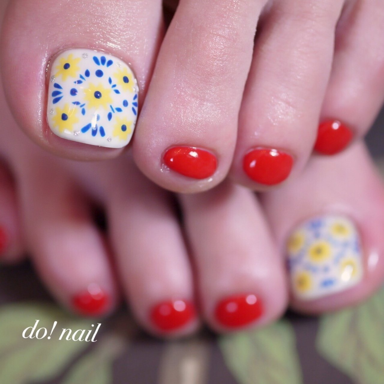 夏 オールシーズン 浴衣 女子会 フット Do Nailのネイルデザイン No ネイルブック