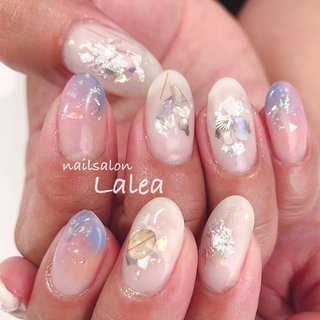 夕焼けグラデーションのネイルデザイン ネイルブック