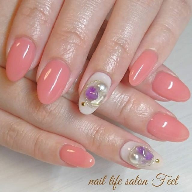 春 夏 オフィス デート ハンド Nailsalon Feelのネイルデザイン No 3396464 ネイルブック