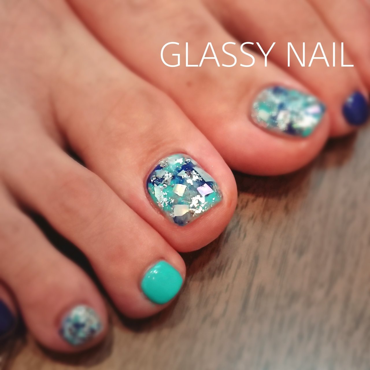 夏 旅行 海 浴衣 フット Glassy Nailのネイルデザイン No ネイルブック