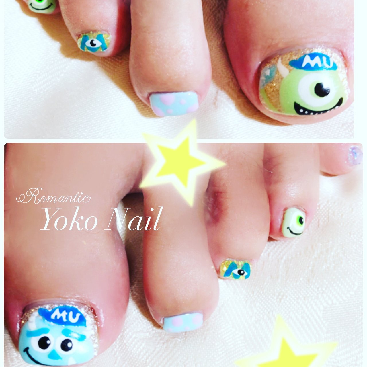 オールシーズン フット 痛ネイル キャラクター ジェル Yoko Nailのネイルデザイン No ネイルブック