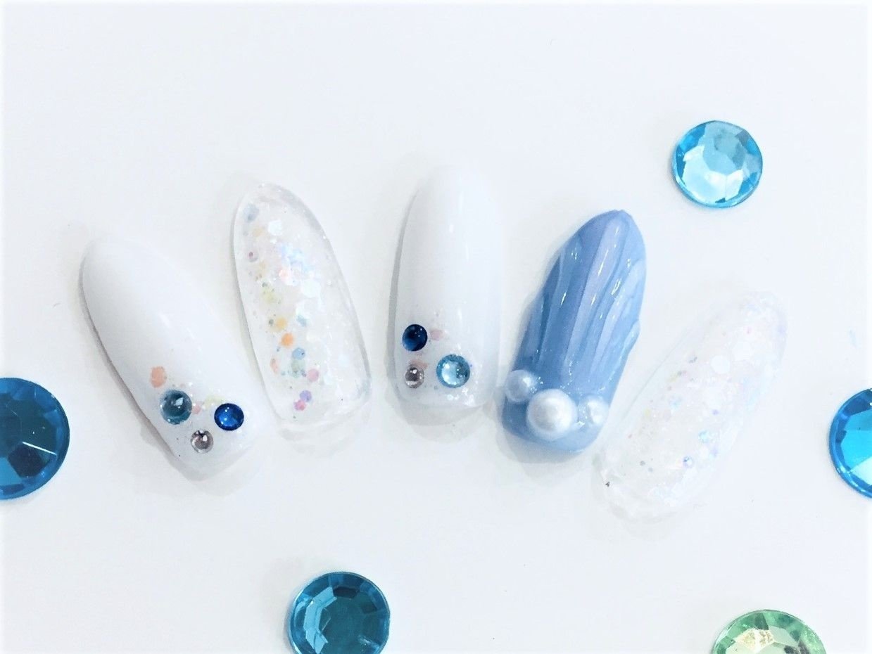 夏 海 リゾート デート ハンド 竹の塚 Fabulousのネイルデザイン No ネイルブック