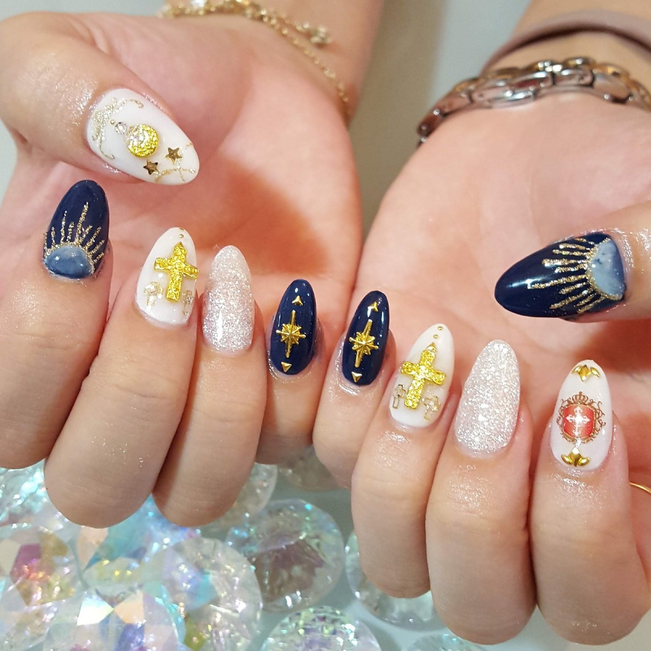 夏 冬 オールシーズン ライブ ハンド Lilasnail Ayaのネイルデザイン No ネイルブック