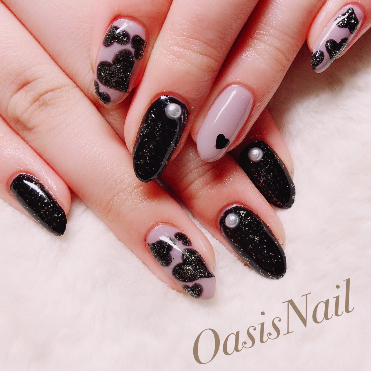 オールシーズン ライブ 女子会 ハンド ラメ Oasis Nailのネイルデザイン No ネイルブック