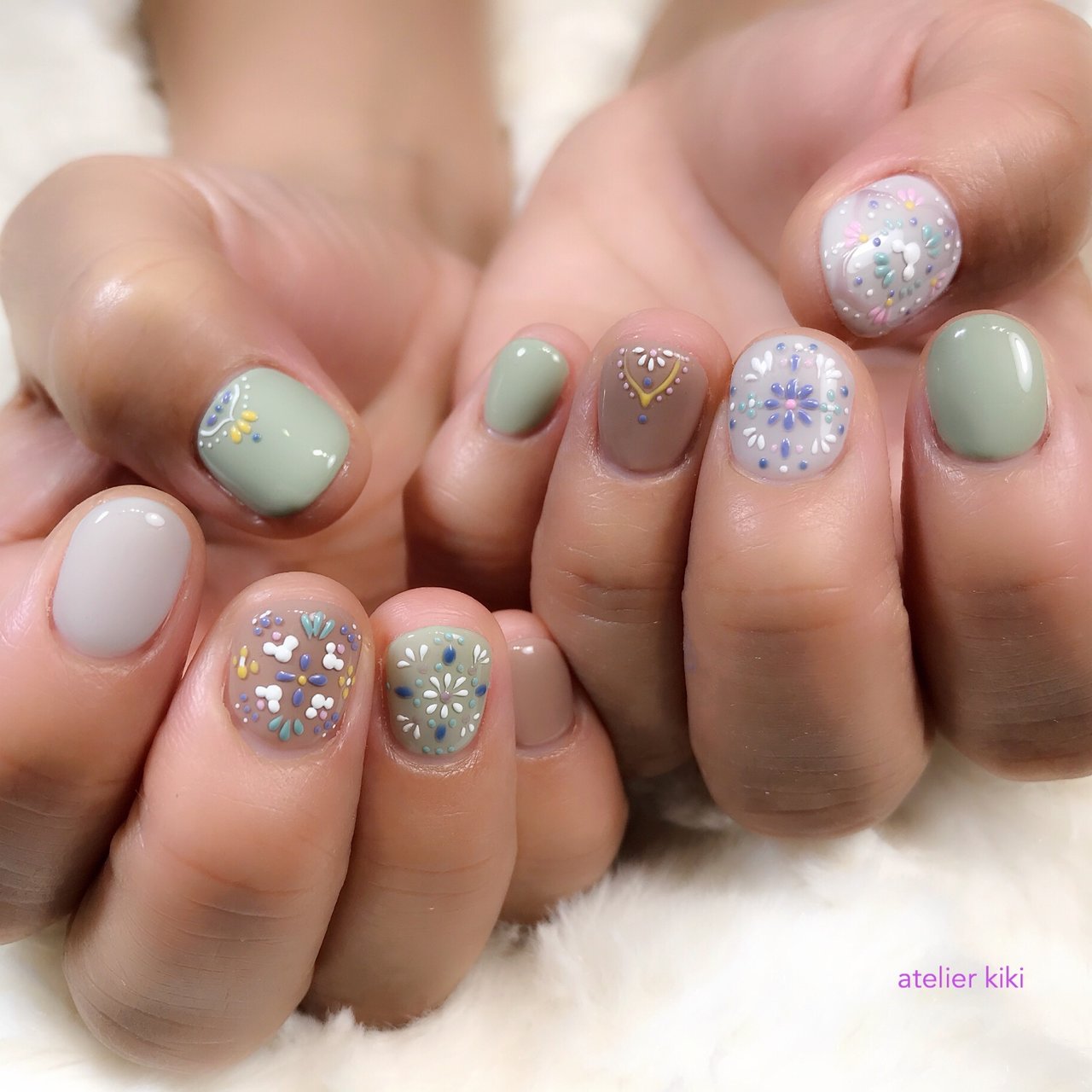 オールシーズン リゾート デート 女子会 キャラクター Atelier Kiki アトリエキキ 千葉県柏市のネイル デザイン No ネイルブック