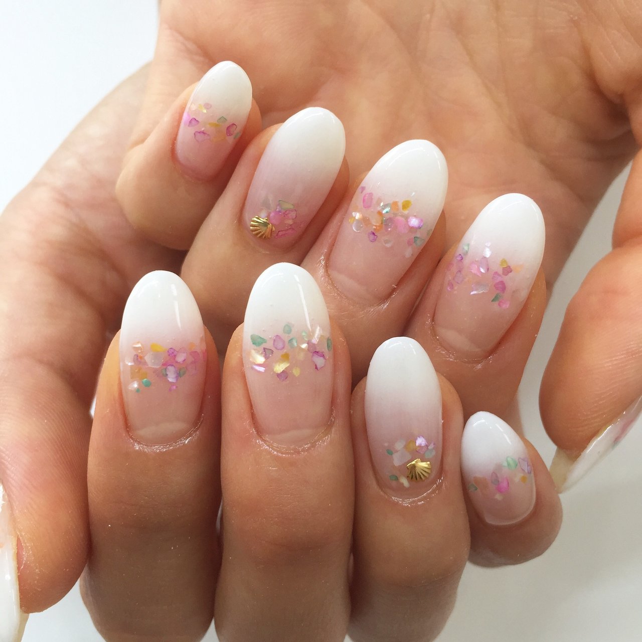 夏 海 リゾート ブライダル ハンド Nailsalonnoaのネイルデザイン No ネイルブック