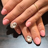 ハンド 和 ホワイト ジェル お客様 Nailsalon Lillyjuのネイルデザイン No ネイルブック