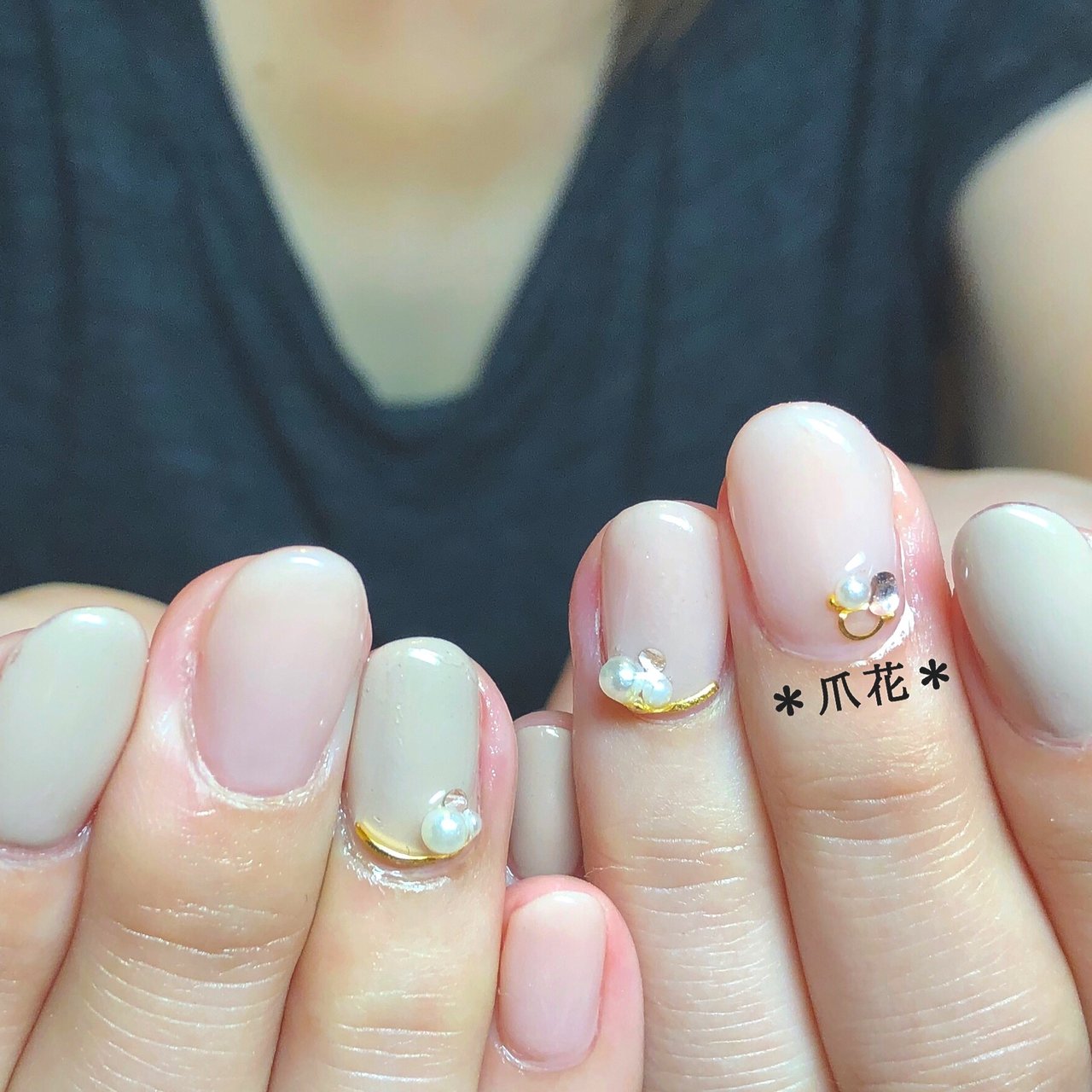 オールシーズン オフィス デート ハンド シンプル Nail Smile Hanaemiﾟ ﾟஐ美沙 のネイルデザイン No ネイルブック