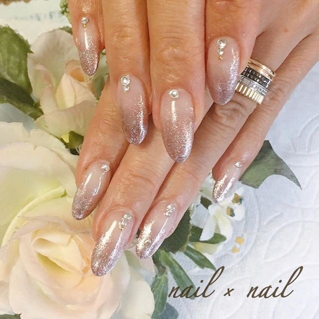 ハンド シンプル グラデーション ラメ ジェル Nail Nailのネイルデザイン No ネイルブック