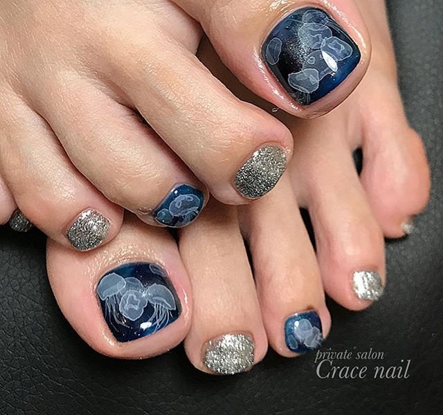 夏 海 フット ジェル お客様 Crace Nail クレイスネイル のネイルデザイン No ネイルブック