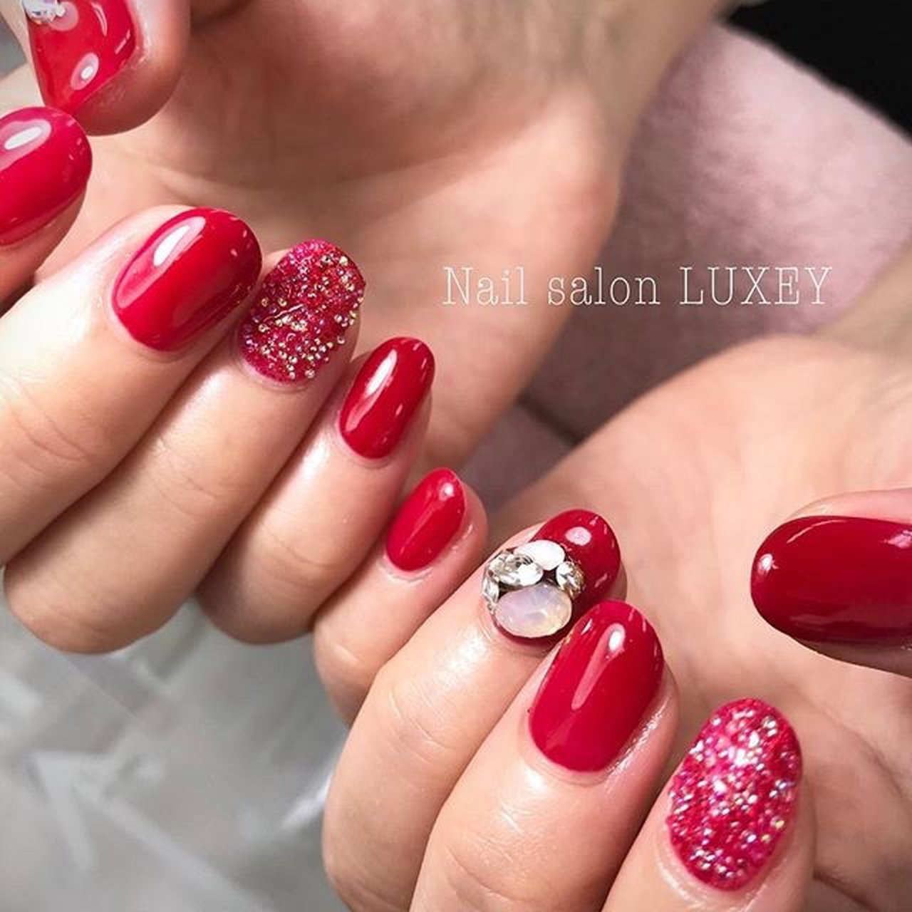 夏 オールシーズン パーティー 女子会 ハンド Luxey Elleのネイルデザイン No ネイルブック