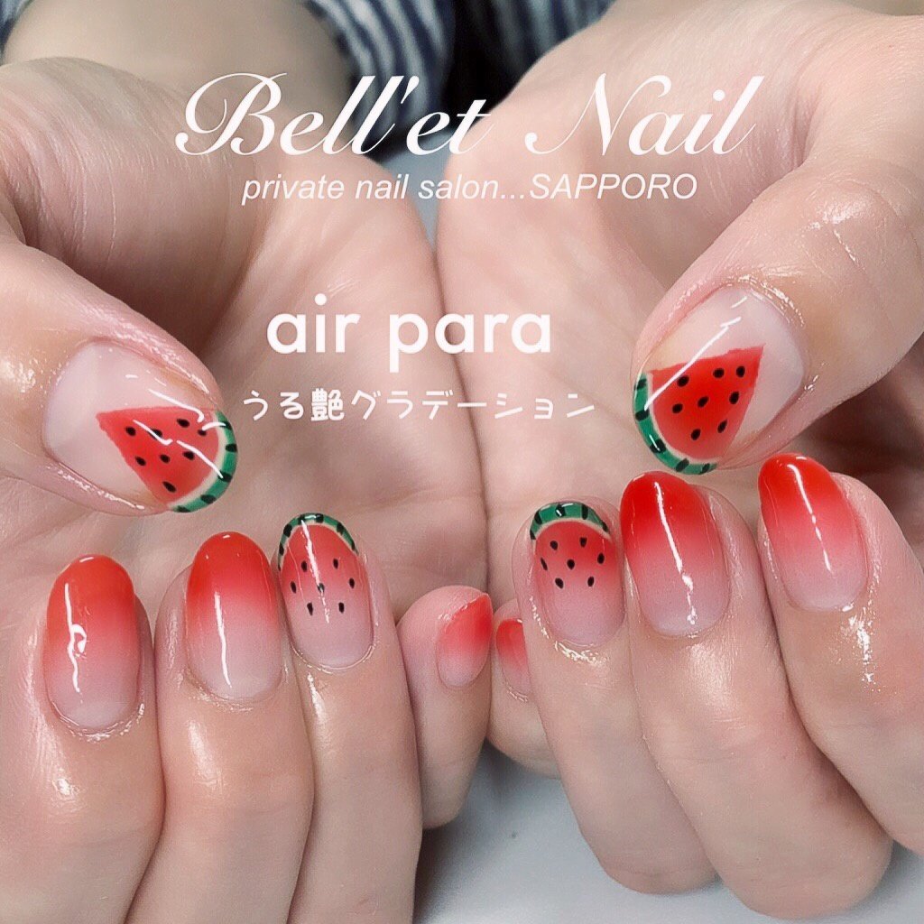 夏 グラデーション レッド Bell Et Nail ネイリスト佐藤綾子のネイルデザイン No ネイルブック