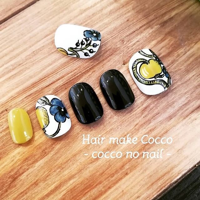 秋 オールシーズン 旅行 デート ハンド Cocco No Nail コッコノネイルのネイルデザイン No ネイルブック