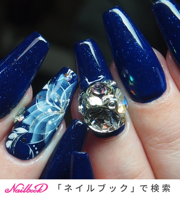 人気順 ボタニカル スカルプチュア 派手ネイルのネイルデザイン ネイルブック