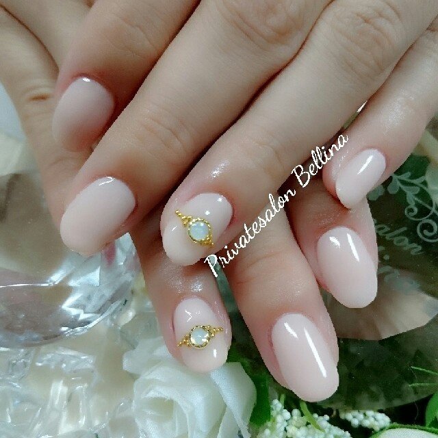 オールシーズン オフィス ブライダル デート ハンド Makiii Bellinaのネイルデザイン No ネイルブック