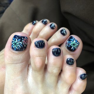 大人の花火のネイルデザイン ネイルブック