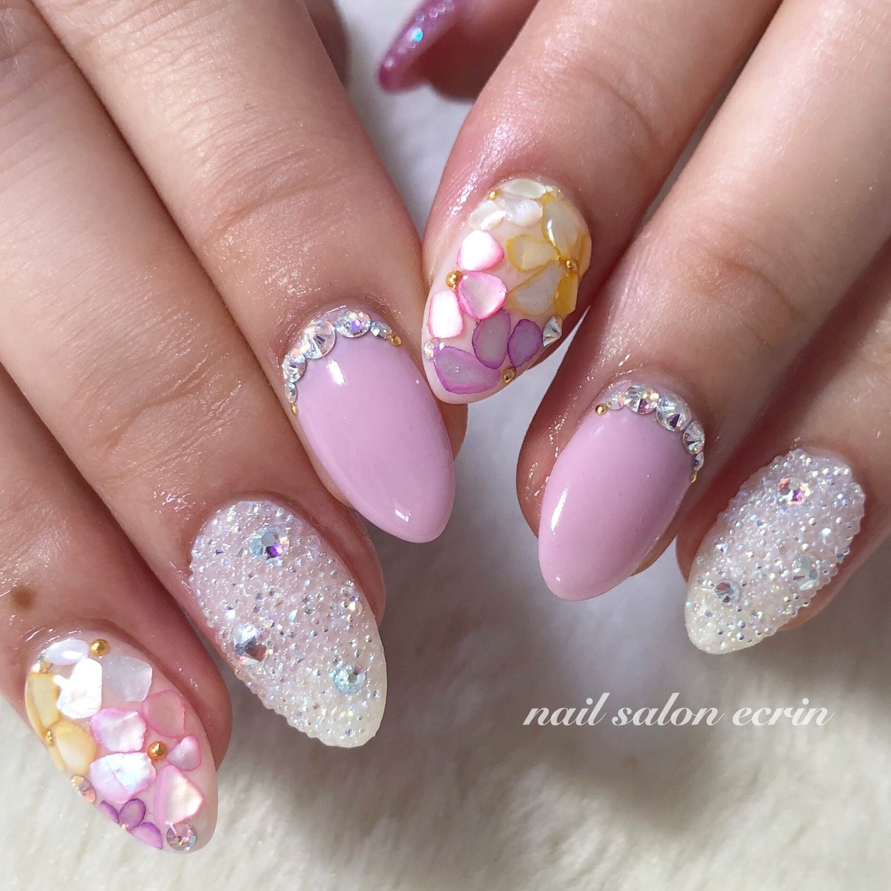 春 夏 ブライダル パーティー ハンド Nail Ecrinのネイルデザイン No ネイルブック