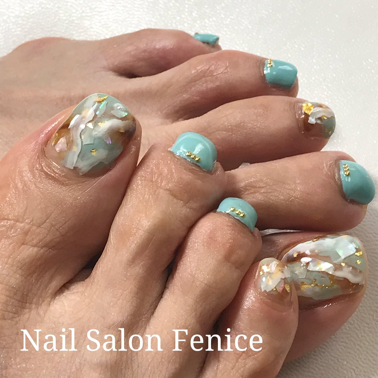 夏 秋 海 浴衣 フット Nailfeniceのネイルデザイン No ネイルブック