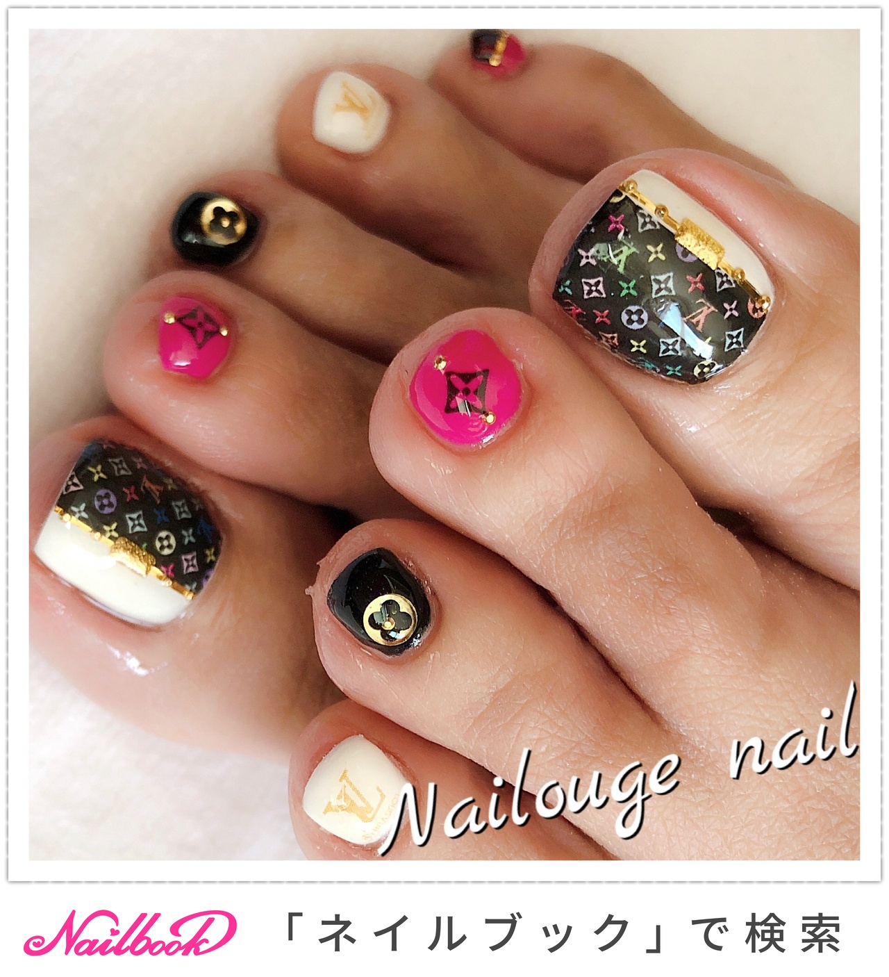 人気順｜ネイルシール/#ルイヴィトンのネイルデザイン｜ネイルブック