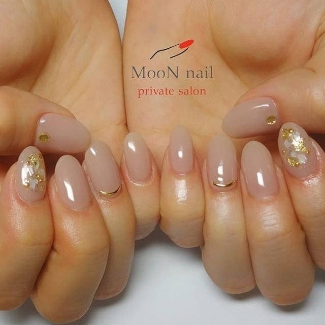 オールシーズン オフィス ブライダル パーティー ハンド Moon Nail