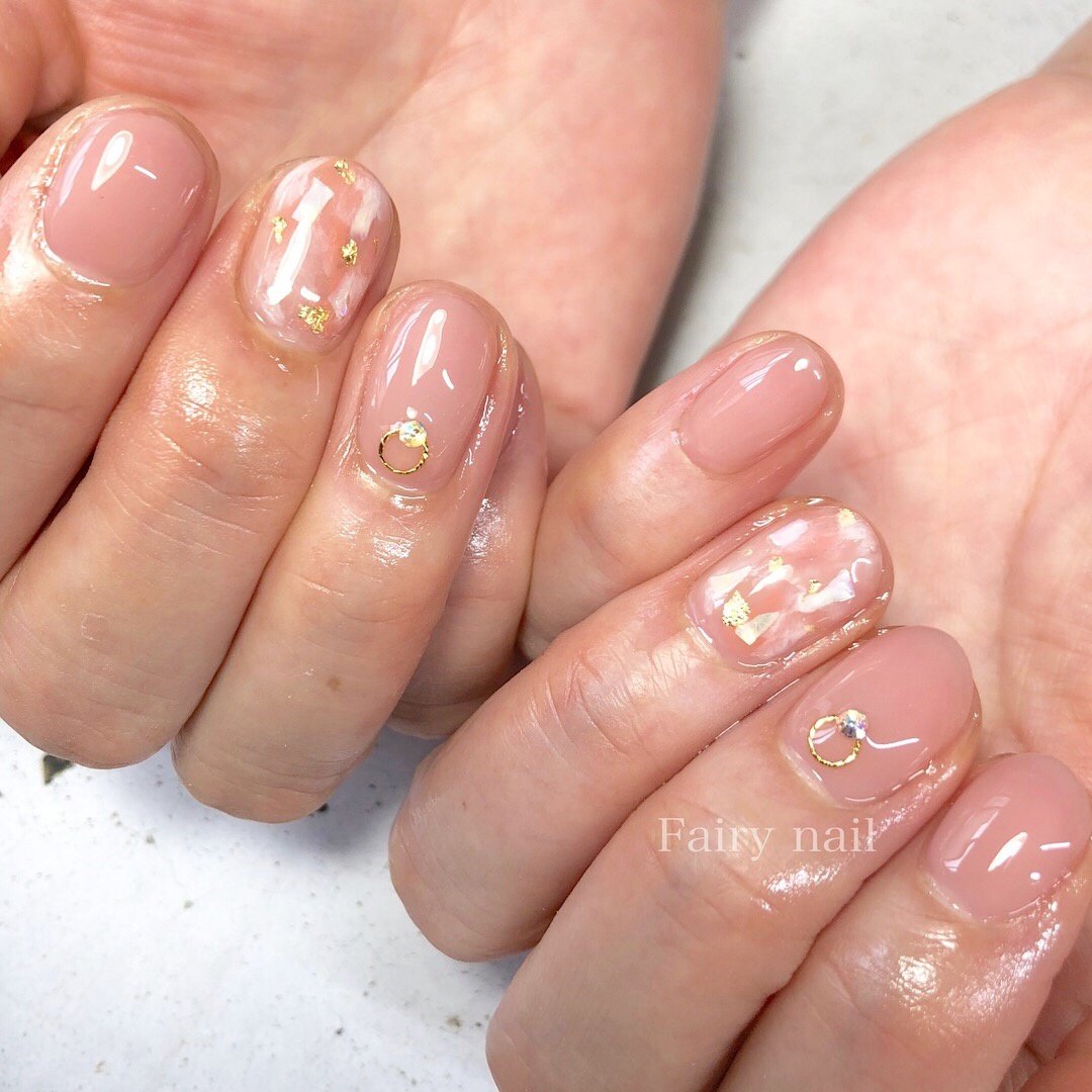 夏 オフィス ハンド シンプル ワンカラー Fairy Nailのネイルデザイン No ネイルブック