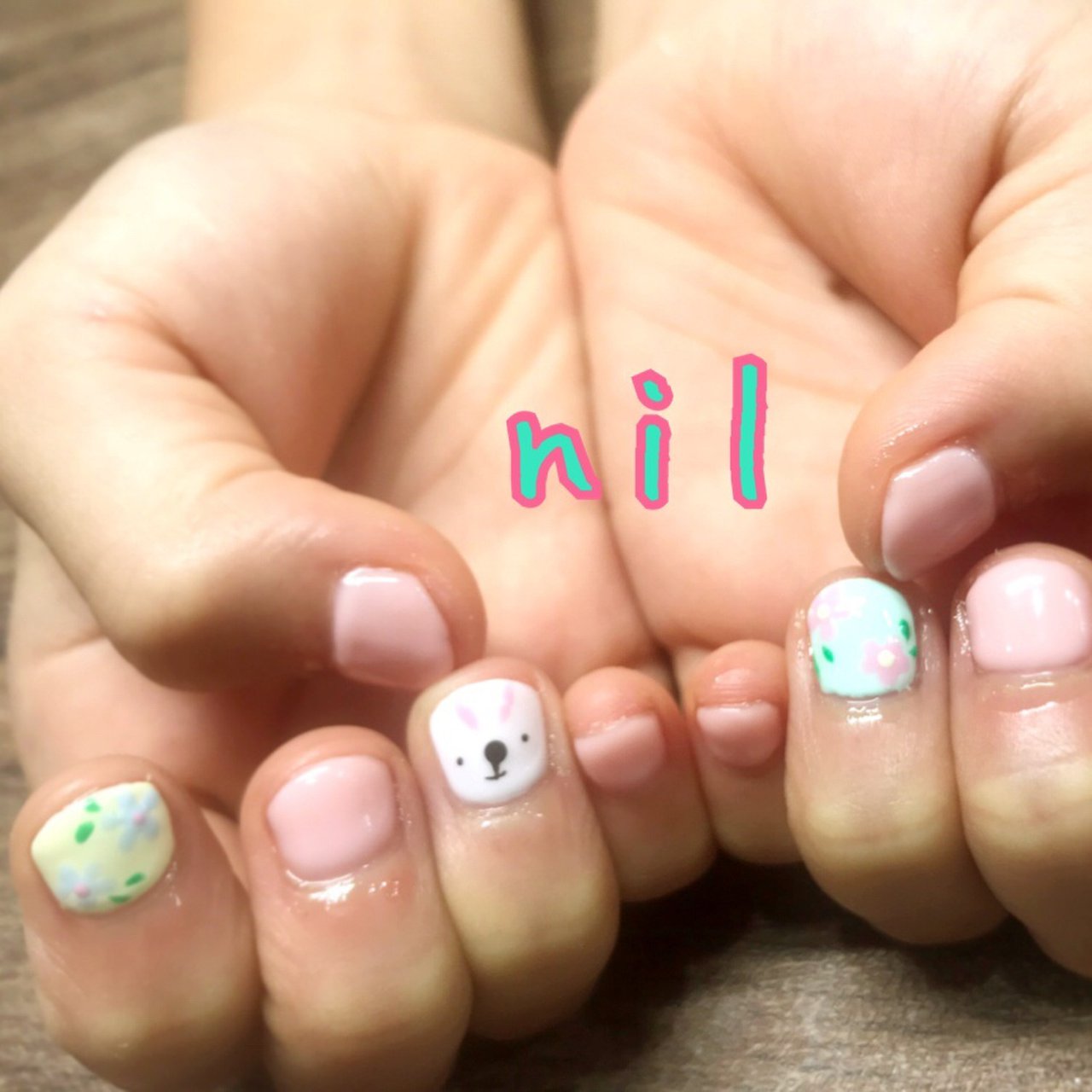 オールシーズン ワンカラー フラワー アニマル柄 ピンク Nil312のネイルデザイン No ネイルブック