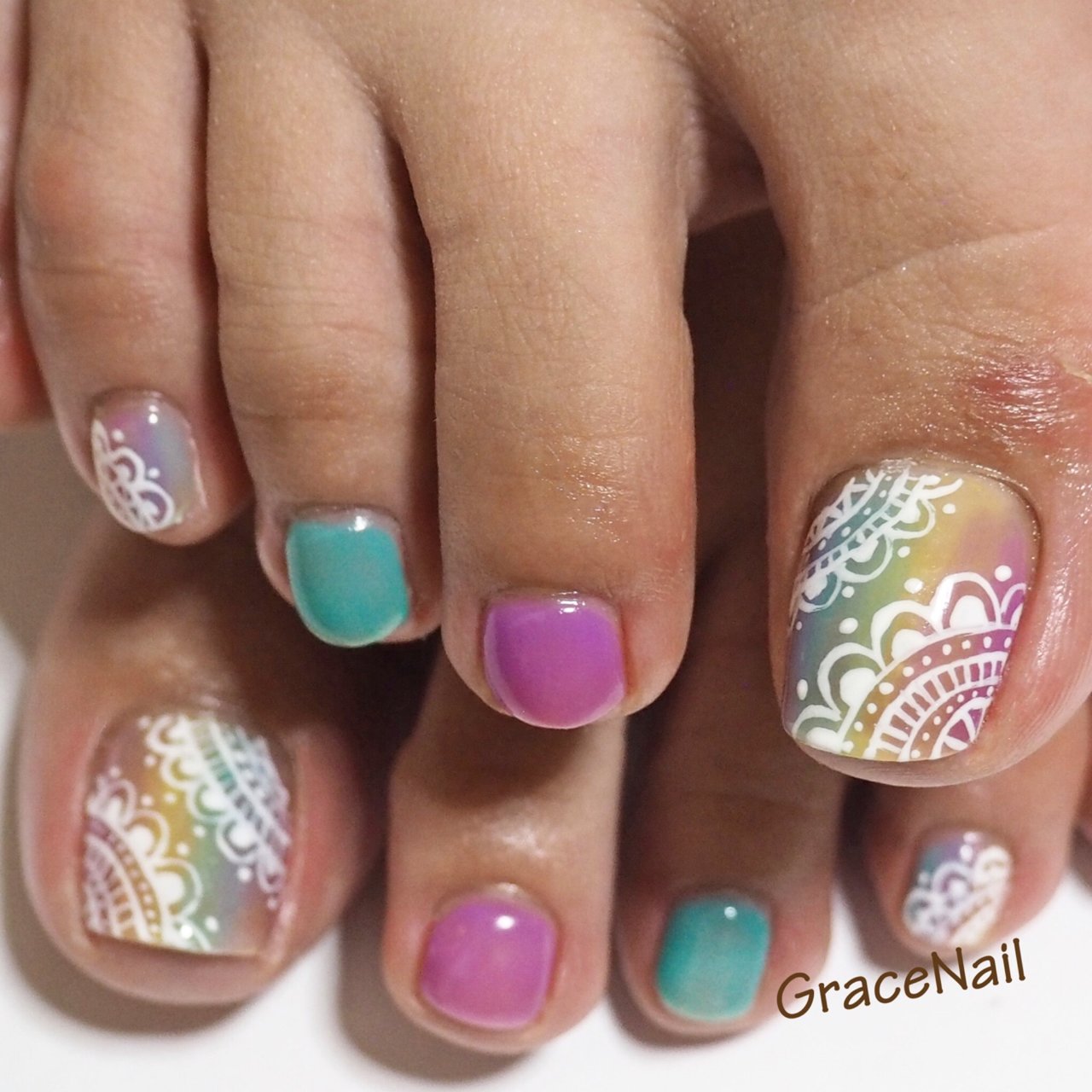 春 夏 リゾート デート フット Gracenailのネイルデザイン No ネイルブック