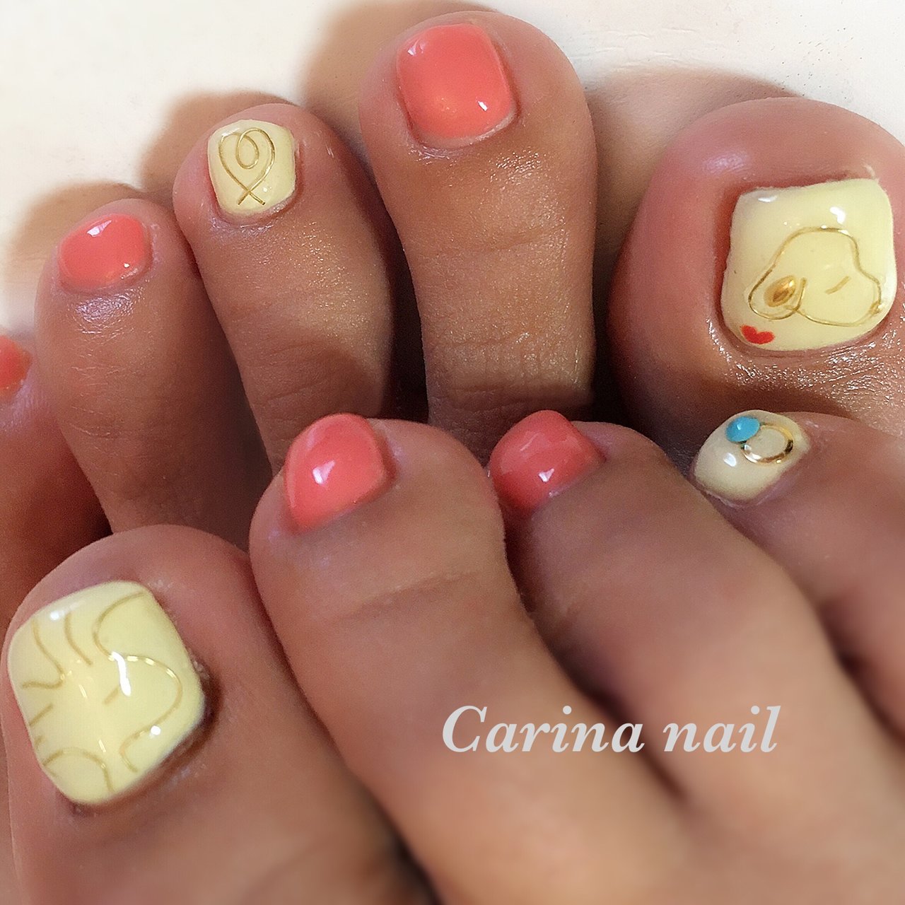 夏 オールシーズン 旅行 女子会 フット Carina Nailのネイルデザイン No ネイルブック